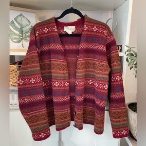 Vintage vest 100% wool